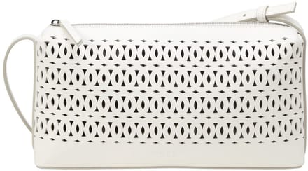 Marc O'Polo Schoudertas Alma Crossbody Bag White Cotton Crème