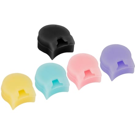 Coussinet de pouce pour clarinette, 5 pièces, repose-pouce pour hautbois, protection du pouce en Silicone, Instrument à vent Round Type multicolore