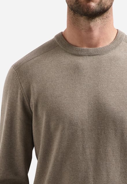 No Excess Pullover crewneck melange clay