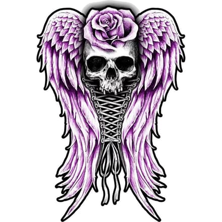 Stickers Lethal Threat Corset Skull