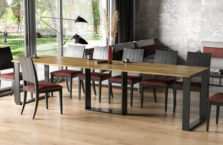 Uitschuifbare Eettafel – Stijlvol en - Naturel - Stijlvol Duurzaam Design 350 cm - Medahomestore