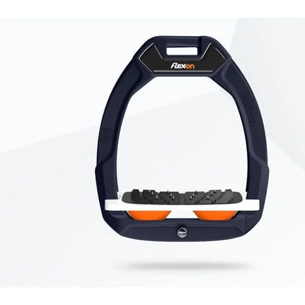 Veiligheidsbeugels voor paardrijden Ingebogen Ultra Grip Blauw/Wit/Oranje Flex-On Safe-On