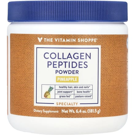 The Vitamin Shoppe, Poudre de Peptide de Collagène, Ananas, 6,4 oz (181,5 g)