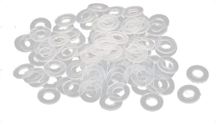 Isolatie Spacer Schroefringen M3 Nylon Wit Pakking - 100 Stuks