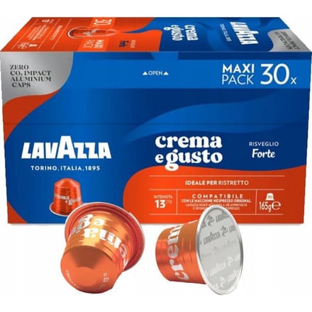 Lavazza Nespresso®* Compatible Cups - Crema e Gusto Forte - 30x capsules