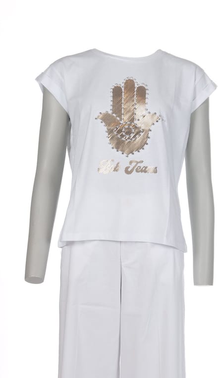 Bsb - T-Shirt - Wit(Goud) - S (36)