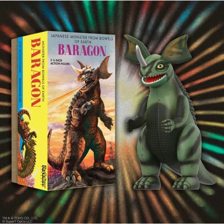 Super7 Toho ReAction Action Figure Wave 01 (Retro Tin) Baragon (Marusan Tin) 10 cm Action Figuur