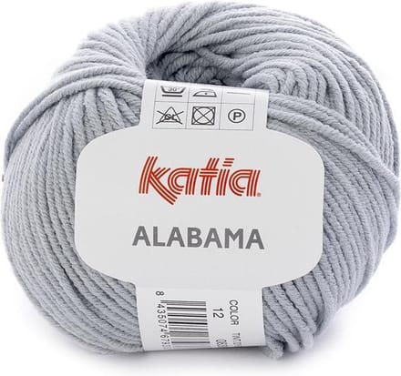 Katia Alabama - 12 lichtgrijs - Katoen/Acryl Garen
