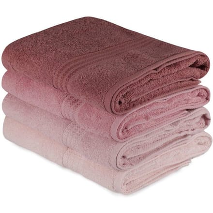 Asir - Badhanddoekenset - 4 Stuks - Poeder - 70 x 140 cm