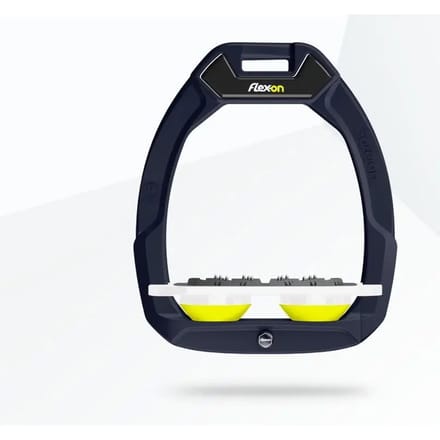 Veiligheidseisen voor paardrijden Plat Ultra Grip Aluminium/Wit/Geel Flex-On Safe-On