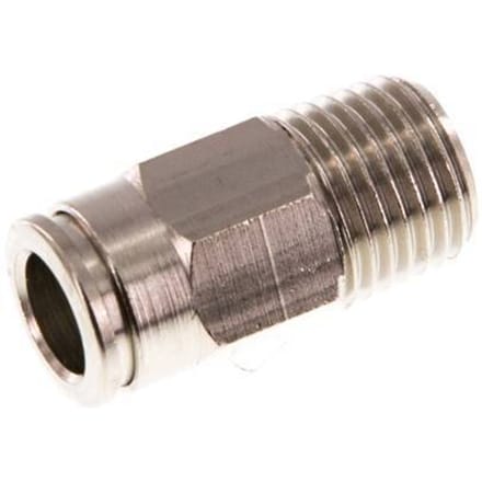 8mm x R1/4'' Messing Insteekfitting Buitendraad NBR [2 Stuks]