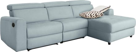 Capena-Sofa - Chaise Longue Rechts - Ijsblauw