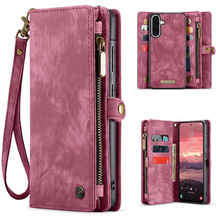 Solidenz Hoesje - Geschikt voor Samsung Galaxy A36 - Urban Wallet - Rood
