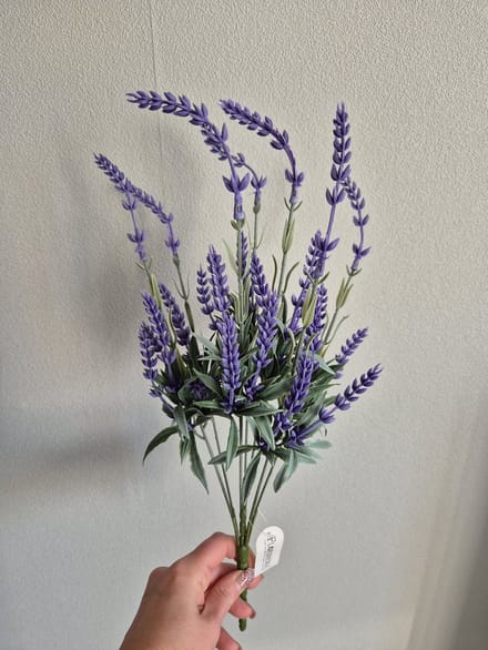 lavendel bos met groen-kunst-47 cm bos