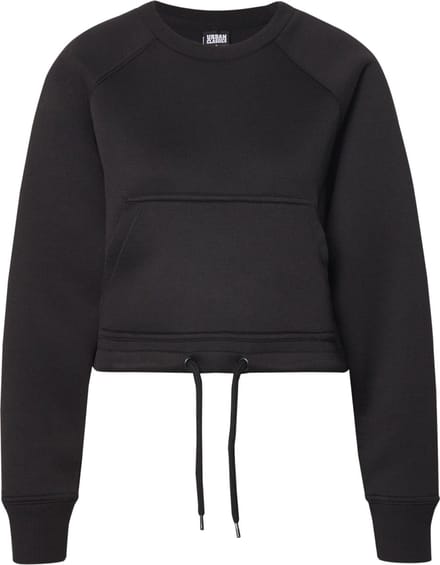 Urban Classics - Oversized Short Raglan Crop Sweater/Trui - XL - Zwart