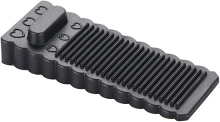 Deurwig Siliconen - Deurstopper - Deur Open Houden - Antislip Basis - Klein - Zwart