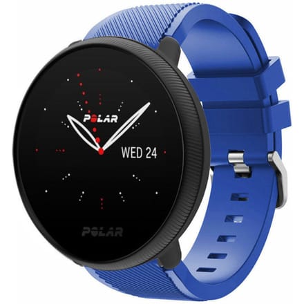 Polar Ignite 2 twill siliconen band (blauw)
