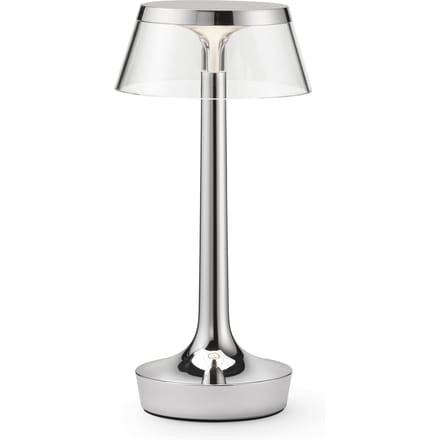 Flos Bon Jour Unplugged oplaadbare lamp Colour Tune - chrome