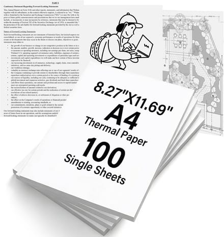 100 Vel Thermisch Papier A4 Rol