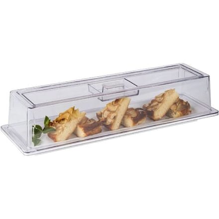 GGM Gastro (6 Stück) GN 2/4 Abdeckhaube - Polycarbonat - Höhe: 105mm