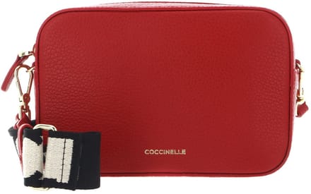 COCCINELLE Leren schoudertas Tebe Crossover Bag Scarlet rood