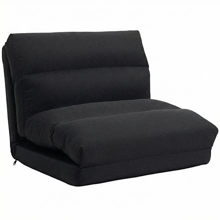 HOMCOM Vloerstoel - Polyester - 70x72x56cm - Zwart