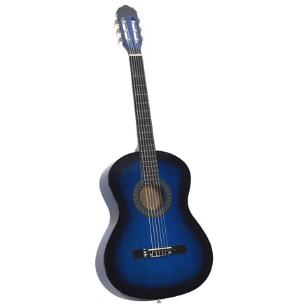 vidaXL - Gitaar - klassiek - beginner - 4/4 - 39" - lindenhout - blauw