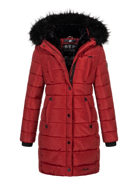 Navahoo dames lange winterjas Lotusblüte Princess – Warm & Elegant