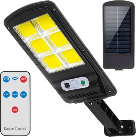 Solar Buitenlamp - Bewegingssensor - 120 LED - Buiten & Tuin sensor - IP65 - Afstandsbediening - Buitenverlichting op Zonne-energie - Rheme