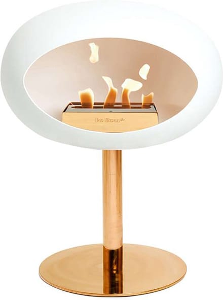 Le Feu Biohaard Wit Ground Steel Low - Roségoud
