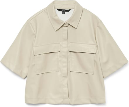 VERO MODA - VMDINA LS SHORT PL SHIRT - Dames - Blouses