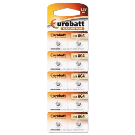 Eurobatt AG4 LR626 1,5V Alkaline Knoopcelbatterij - 1 stuk