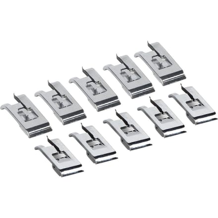 10 Pièces Pieds de Biais G pour Surjeteuse Brother Singer Machine à Coudre white