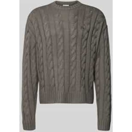 Gebreide pullover met ribboorden