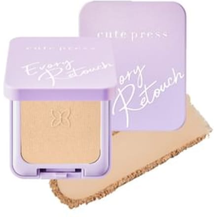 Cute Press - Evory Retouch Oil Control Foundation Powder SPF 30 PA +++ P1 Light Pink Beige