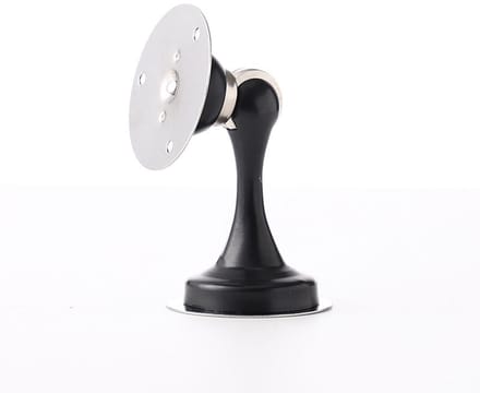 Deurstopper -Magnetische Deurstopper - Zelfklevend en Schroeven - RVS Deurhouder Zwart - Wandmontage & Vloermontage - Deurstop voor Zware Deuren