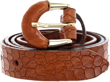 b.belt Leren riem Charleen Belt W100 Mid Brown bruine