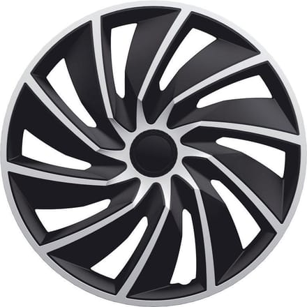 AutoStyle Wieldoppen 14 inch Turbo zilver/zwart