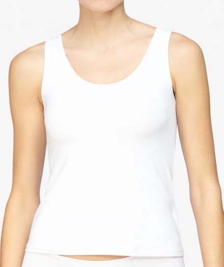 Avet Dames hemd microfiber 7591 - Polyamide dames onderhemd - Naadloos Singlet - Wit / S