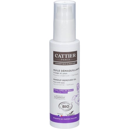 Cattier Makeup Remover Oil Face and Eyes 100 Olie