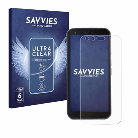 Savvies - Screenprotector voor Caterpillar Cat S62 Pro - Folie Beschermfolie transparant 6 Stuks