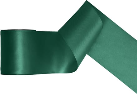 Partydeco - Satijn lint Donkergroen 100mm/rol 25m - Kerst - Feestdagen