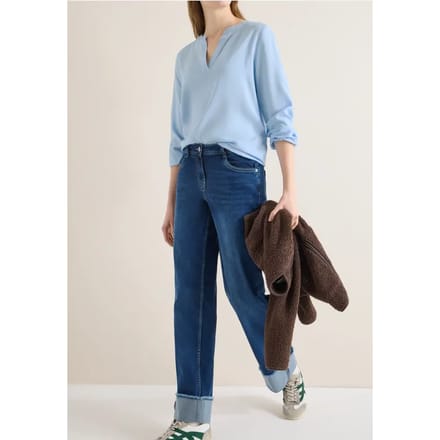 Blouse in effen kleur