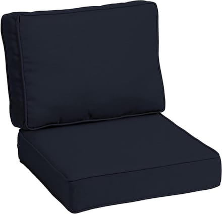 Buitenstoelkussens - Terraskussens - Comfortabel Zitten - Waterdicht Polyester - 55 x 55 cm - Marineblauw