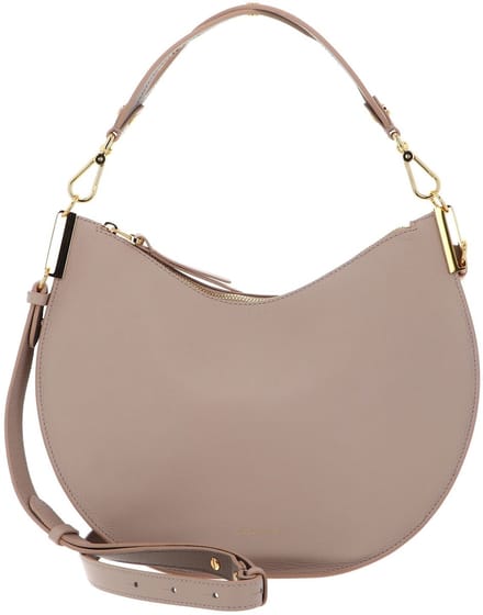 COCCINELLE Leren schoudertas Sunup Shoulder Bag Rosette / Warm Taupe beige
