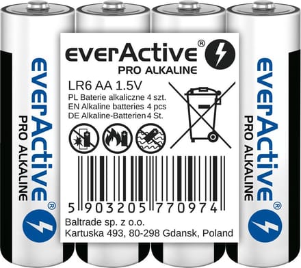 Aa Everactive Alkalinebatterijen (4 Stuks) Voor Tv, Speelgoed En Gadgets