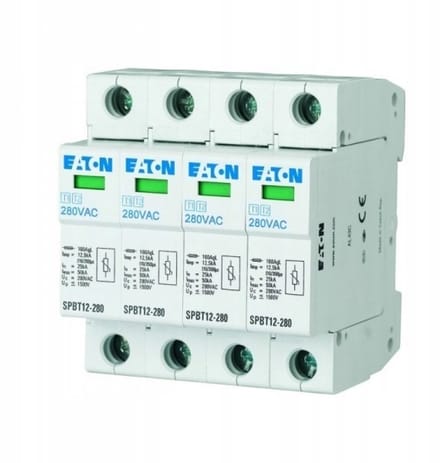 Eaton 158331 SPBT12-280/4 Overspanningsveilige afleider Overspanningsbeveiliging voor: Verdeelkast 1 stuk(s)