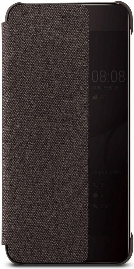 Origineel Huawei  P10 Plus Hoesje View Cover Bruin