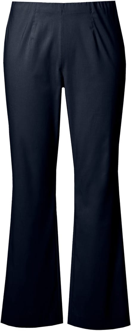 Ulla Popken - Dames - Thermo-bengalinbroek slim fit warm elastische tailleband - Marine - Maat 62