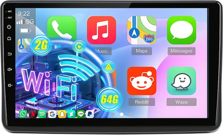 Cestovet autoradio - geschikt voor Fiat Panda 2003 t/m 2012 - 9 inch Android 15 - Draadloos Apple CarPlay & Android Auto | 2GB + 64GB | QuadCore processor - Bluetooth & Wifi